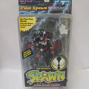 Mcfarlane Toys Spawn Pilot Spawn Black W/ Jet Pack W Missile Action Figure Read